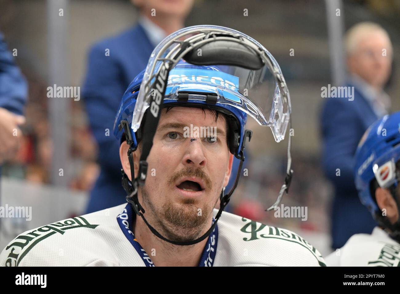 Brno, Czech Republic. 07th May, 2023. Czech fan in action during the Euro  Hockey Challenge match Switzerland vs Czech Republic in Brno, Czech  Republic, May 7, 2023. Credit: Vaclav Salek/CTK Photo/Alamy Live