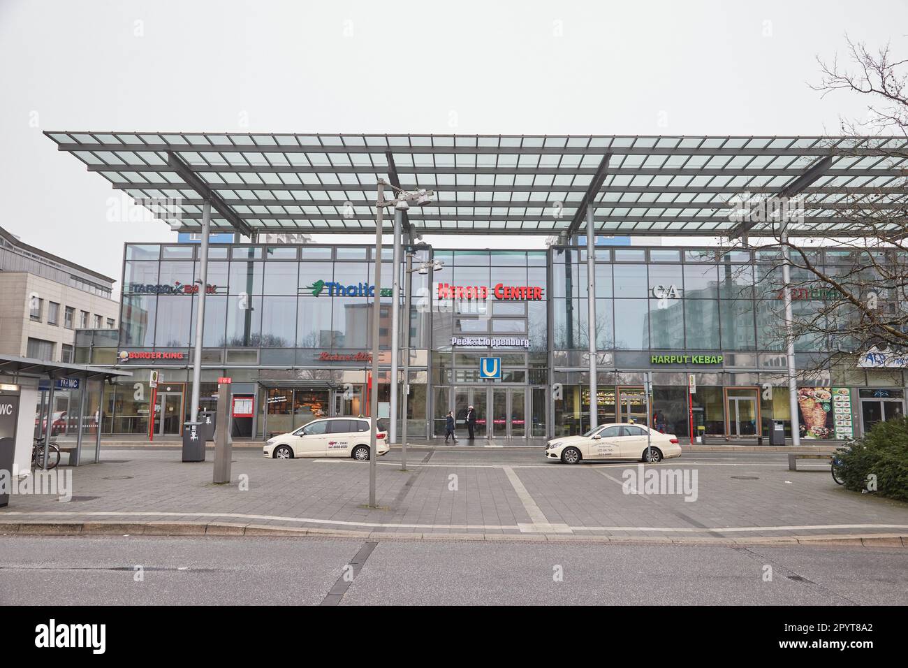 Norderstedt, Germany. 12th Feb, 2023. View of the Herold Center on