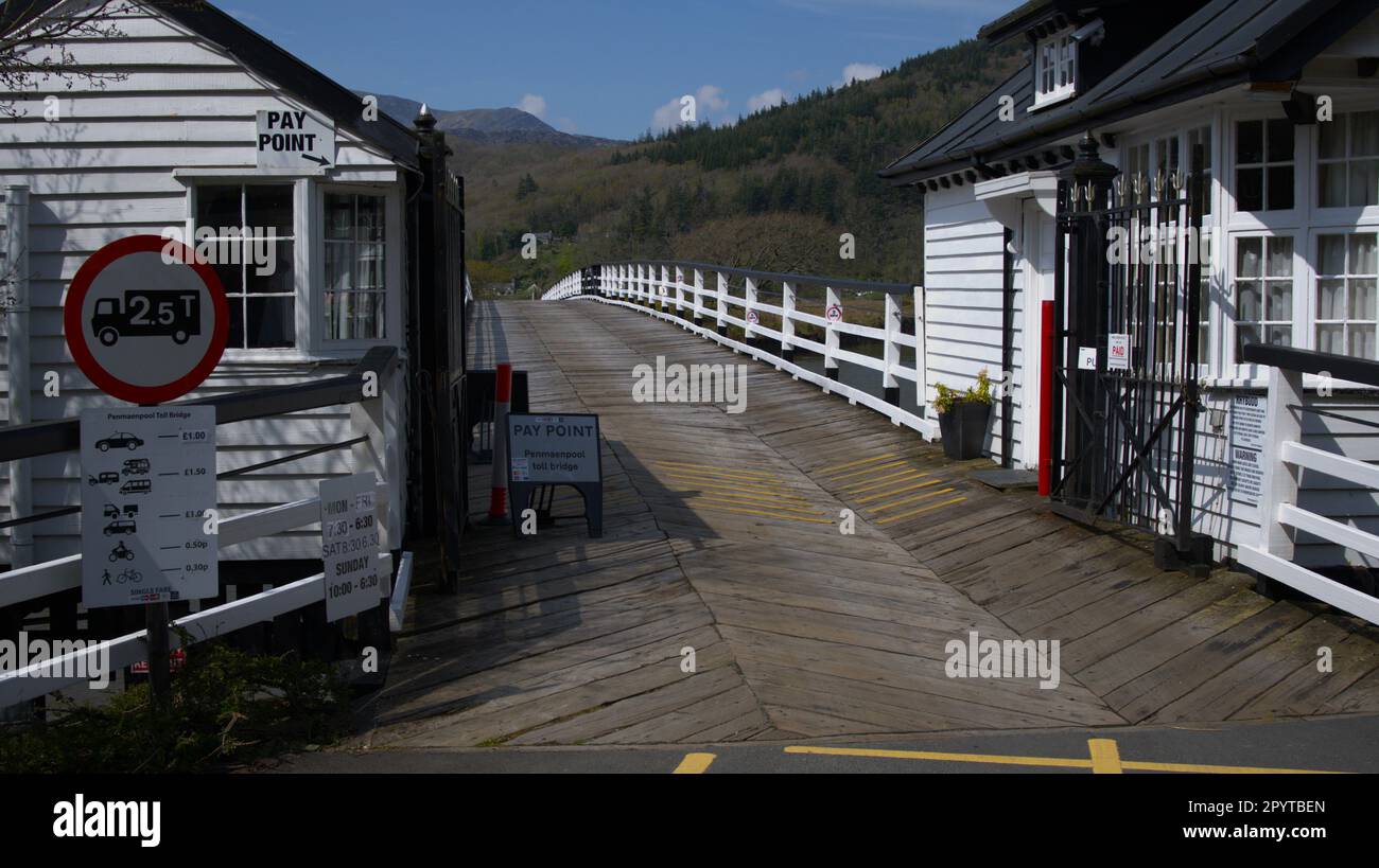 Penmaenpool Toll Bridge, Gwynedd WALES UK Stock Photo Alamy