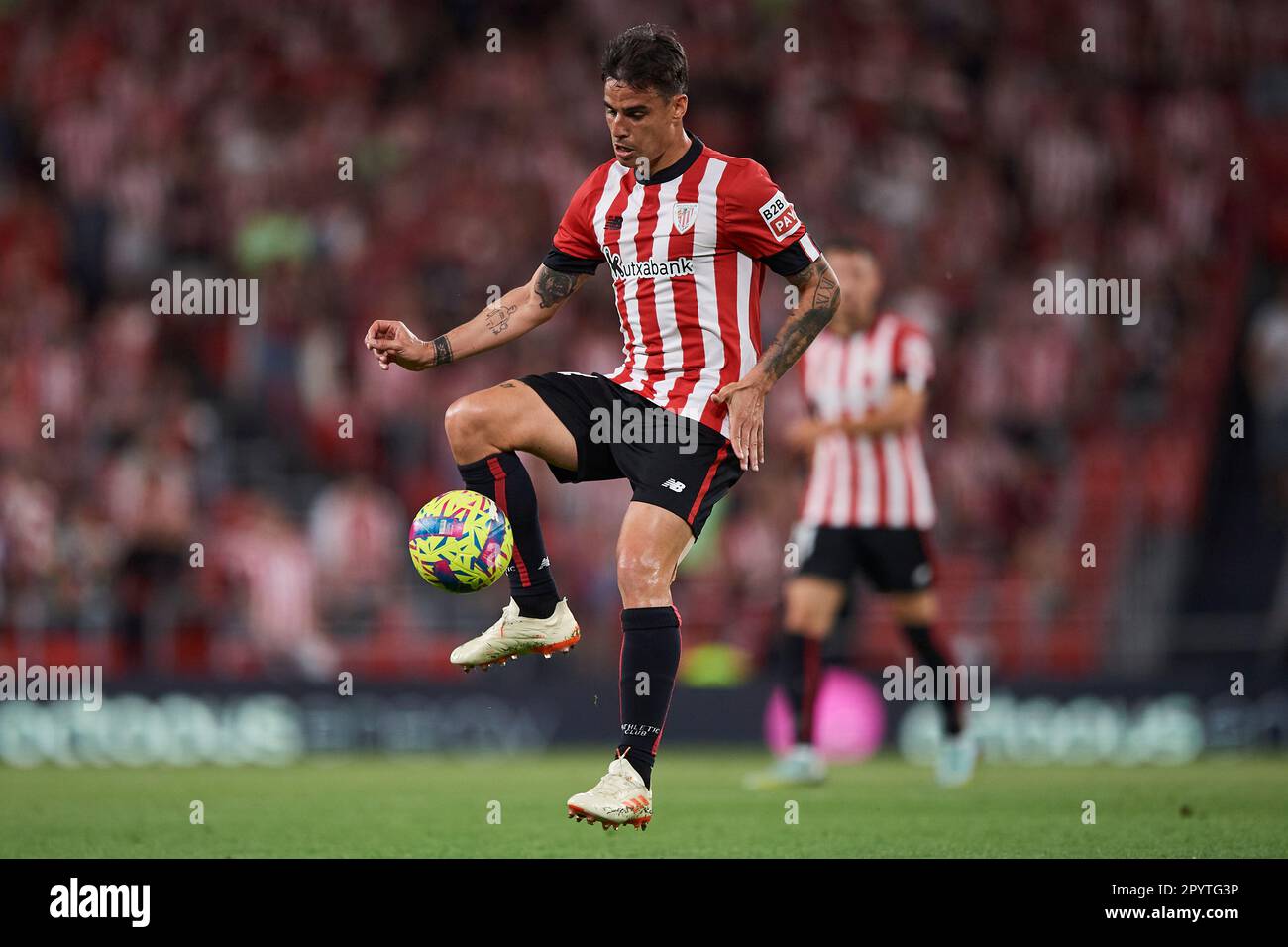 Bilbao, Spain. May 4, 2023, Dani Garcia of Athletic Club during the La Liga match between Athletic Club and Real Betis played at San Mames Stadium on May 4, 2023 in Bilbao, Spain. (Photo by Cesar Ortiz / PRESSIN) Stock Photo