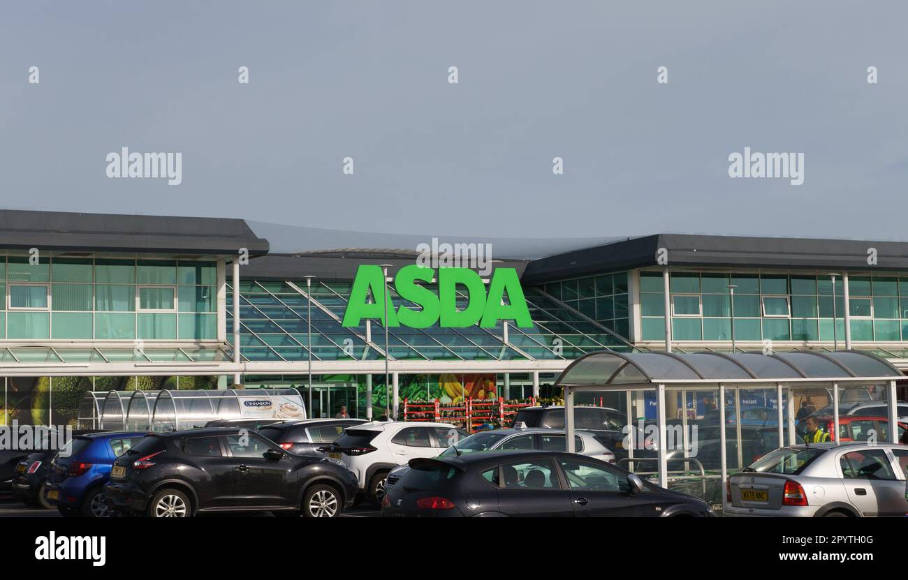 Asda superstore sign Stock Photo