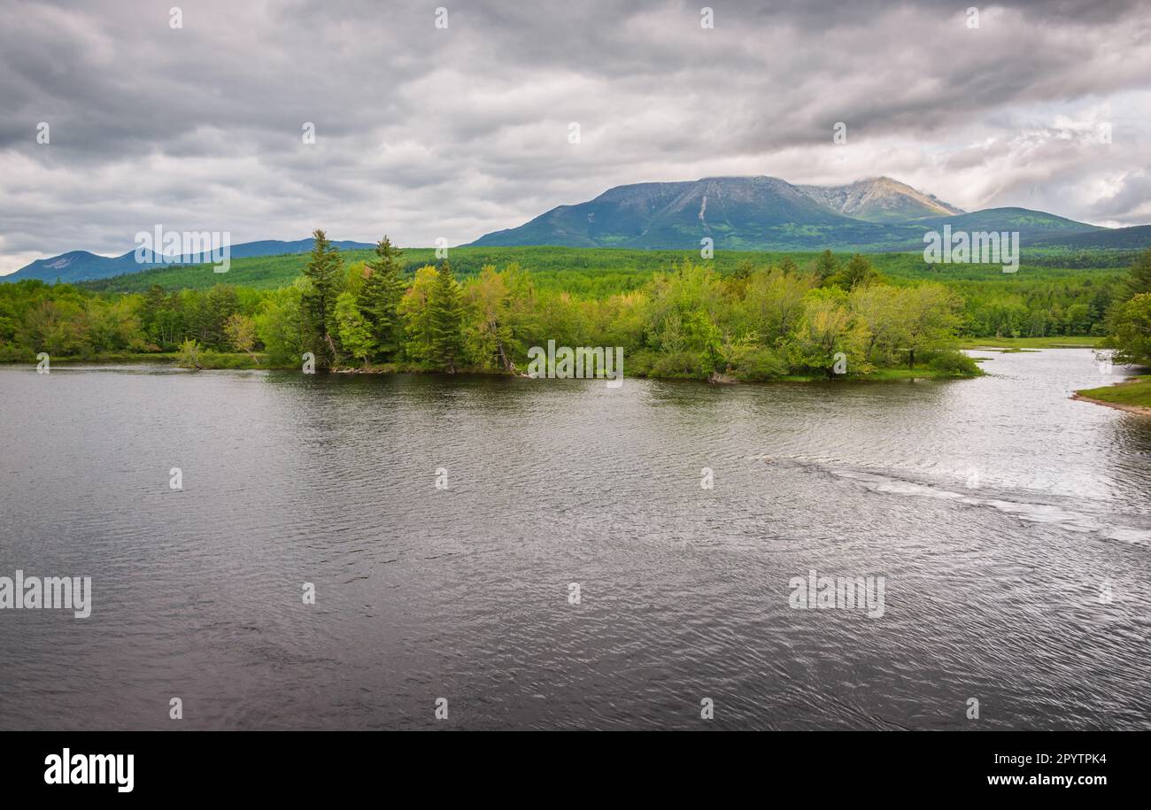 Maine North Woods Region in Ashland Stock Photo Alamy