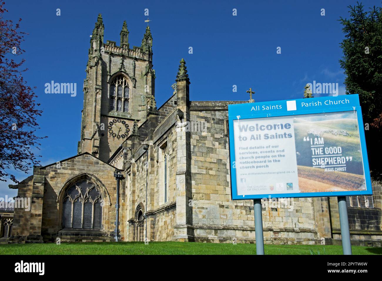All Saints Church in Driffield, East Yorkshire, England UK Stock Photo