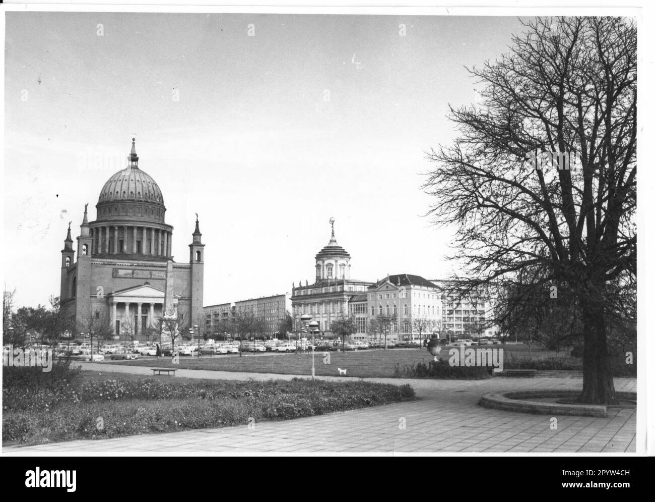 Potsdam the nikolaikirche Black and White Stock Photos & Images 