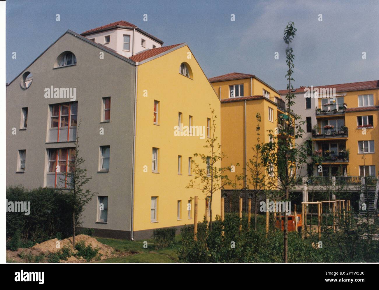 Kirchsteigfeld residential area in Potsdam. New buildings. housing