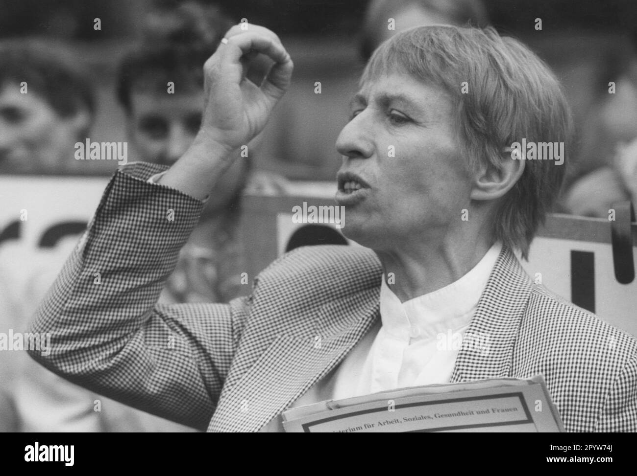 Regine Hildebrandt, German politician. Minister of Social Affairs in ...