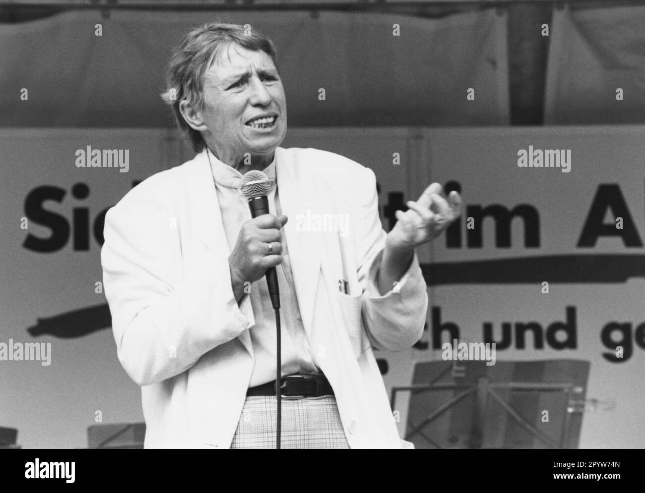 Regine Hildebrandt, deutsche Politikerin. Undatierte Aufnahme aus der ...