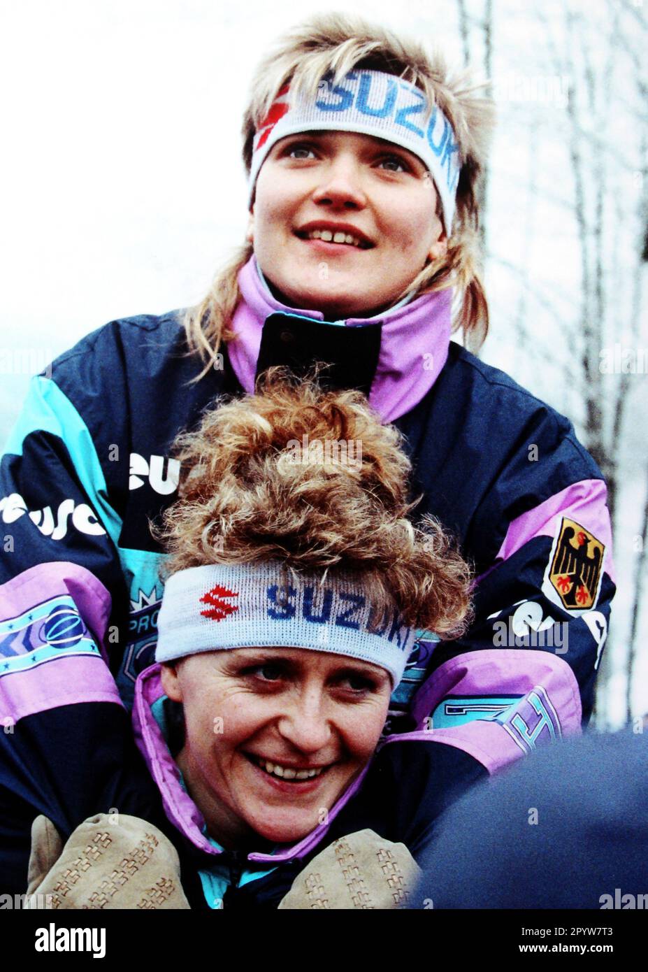 Susi Erdmann and Gabriele Kohlisch, Luge World Championships in