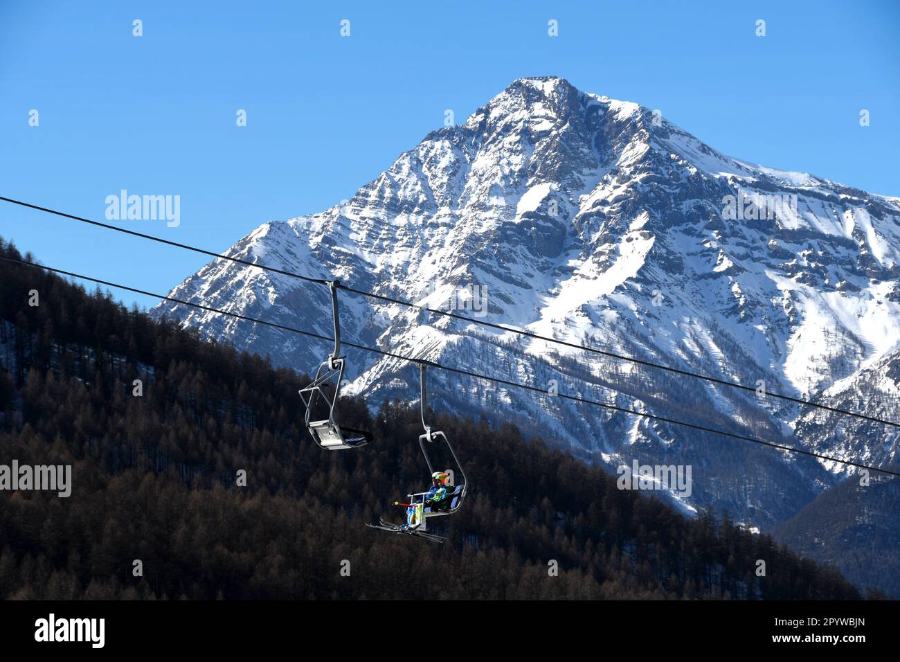 ski lifts and chair lifts on the ski slopes of the Milky Way in