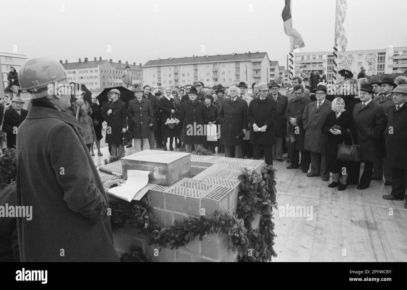 Laying of the foundation stone for a project within the framework of ...