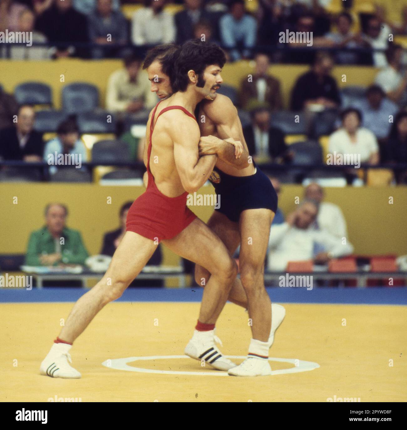 Olympic Games, Munich 1972 Wrestling: Greco-Roman: Hans-Jürgen Veil (BRD) Action (red jersey) 12/31/1972. [automated translation] Stock Photo
