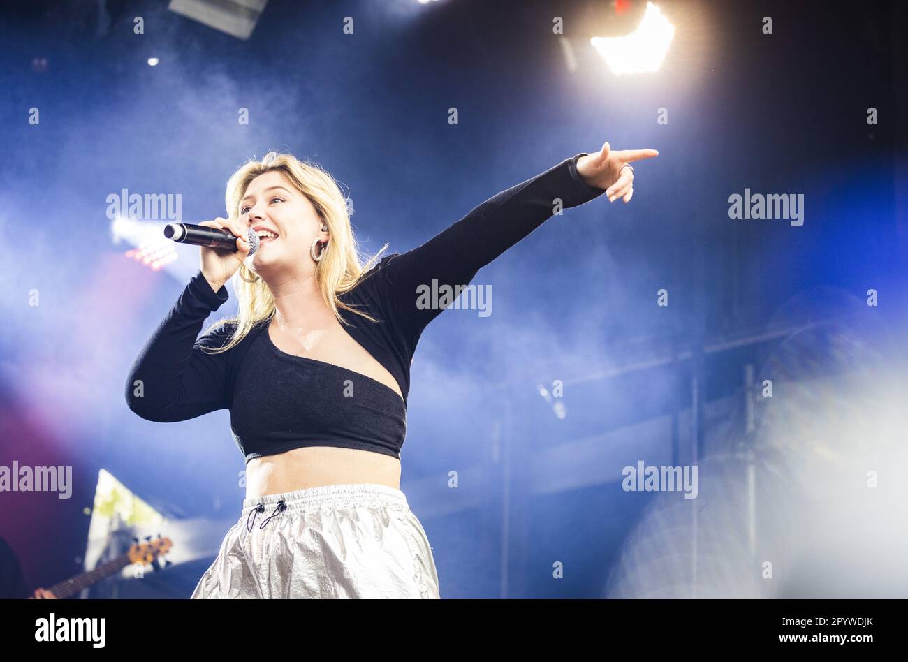 THE HAGUE - Singer Maxine during the Liberation Festival on the ...