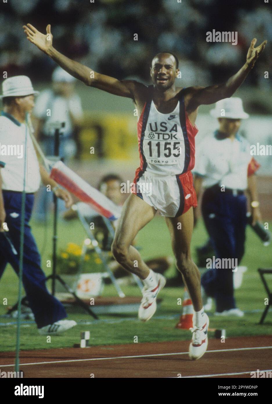 World Athletics Championships 1991 in Tokyo. Long jump Mike Powell