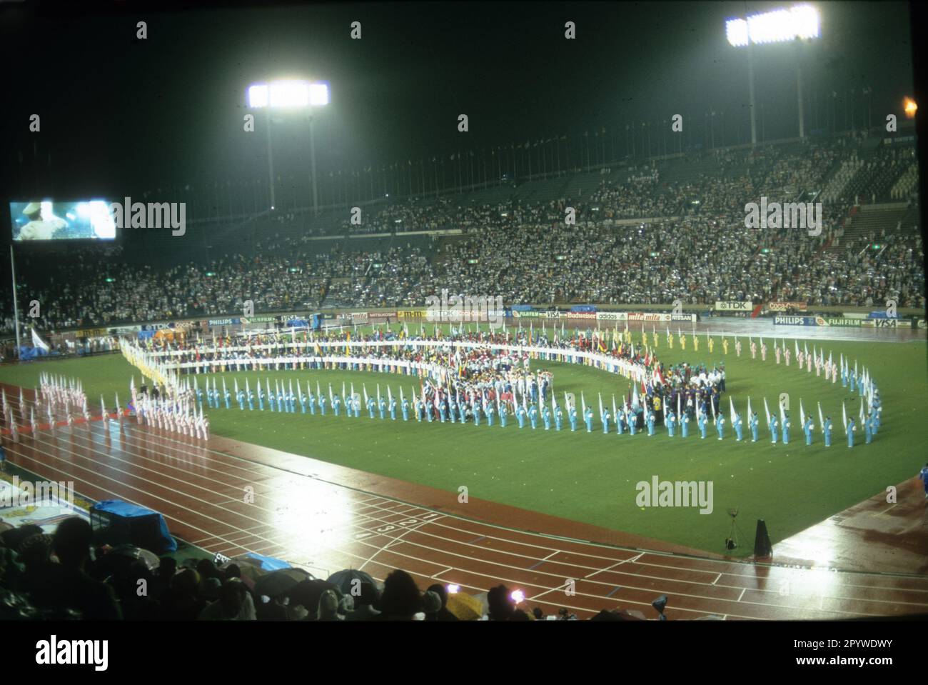 World Championships in Athletics 1991 in Tokyo. Opening ceremony 23.08.1991. [automated translation] Stock Photo