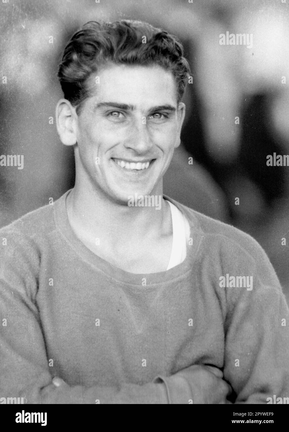 Gymnastics: German Championships in Essen 10.05.1959. Philipp Fürst portrait. [automated translation] Stock Photo