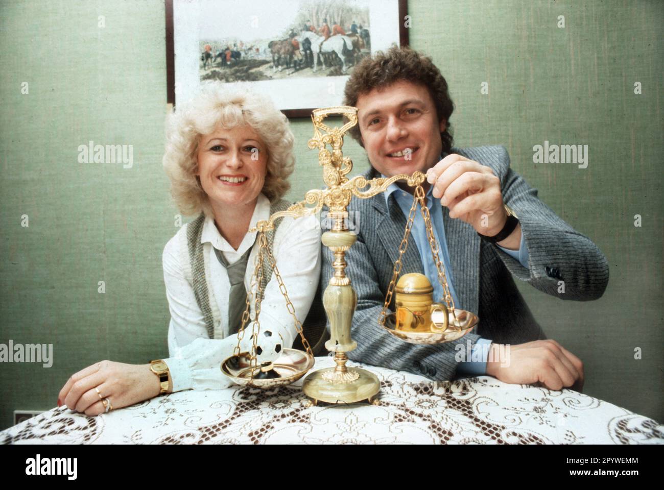 1st Soccer Bundesliga 1978/79. coach Carl-Heinz Rühl (Borussia Dortmund) with wife Lilo 15.08.1978 (estimated). For journalistic use only! Only for editorial use! [automated translation] Stock Photo