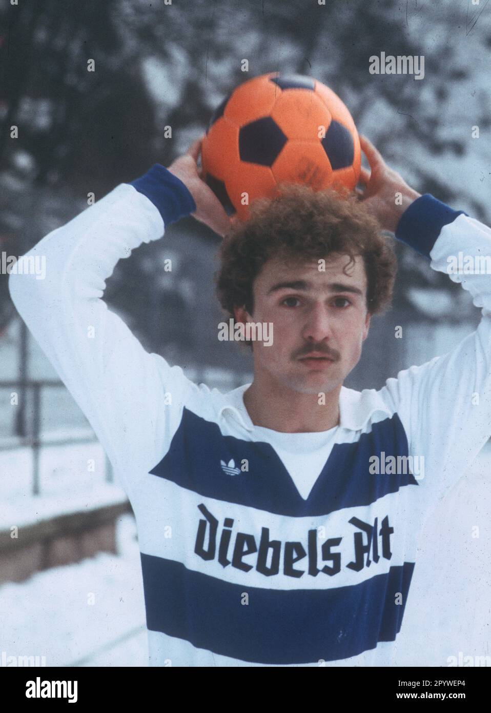 Reiner Alhaus (MSV Duisburg) season 1978/79. Rec. 15.01.1979 (estimated). For journalistic use only! Only for editorial use! [automated translation] Stock Photo