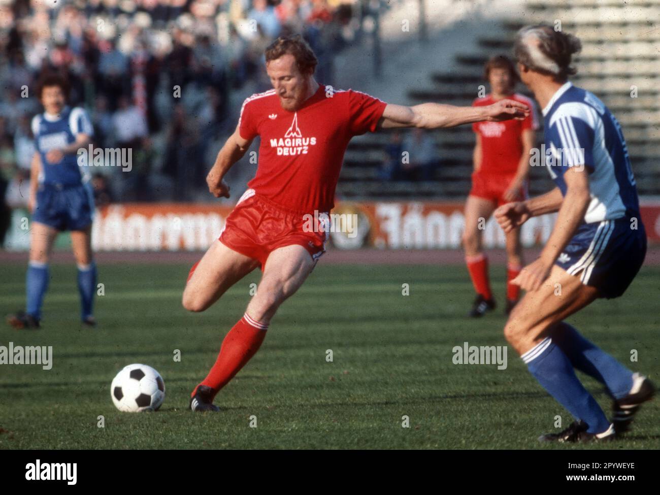 'FC Bayern Munich - VFL Bochum 14.10.1978. Georg ''Katsche'' Schwarzenbeck (FCB) action. For journalistic use only! Only for editorial use! [automated translation]' Stock Photo