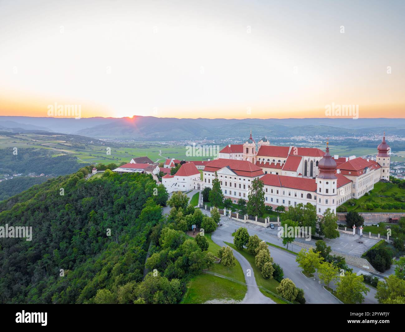Aerial view castle monastery austria hi-res stock photography and ...