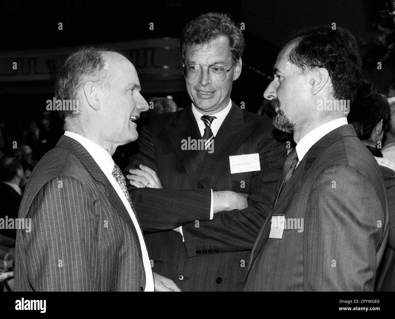 Ferdinand PIECH , Chairman of the Board of Management of Volkswagen AG , Gerhard CROMME , Chairman of the Board of Management of Fried. Krupp AG Hoesch-Krupp , and Bernd PISCHETSRIEDER , Chairman of the Board of Management of BMW AG , June 1996 [automated translation] Stock Photo