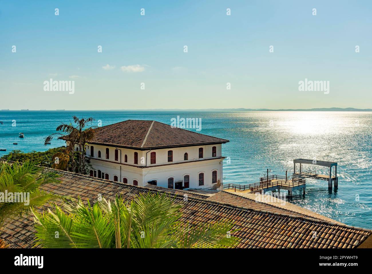 View of the historic Solar do Unhao, famous museum of modern art in ...