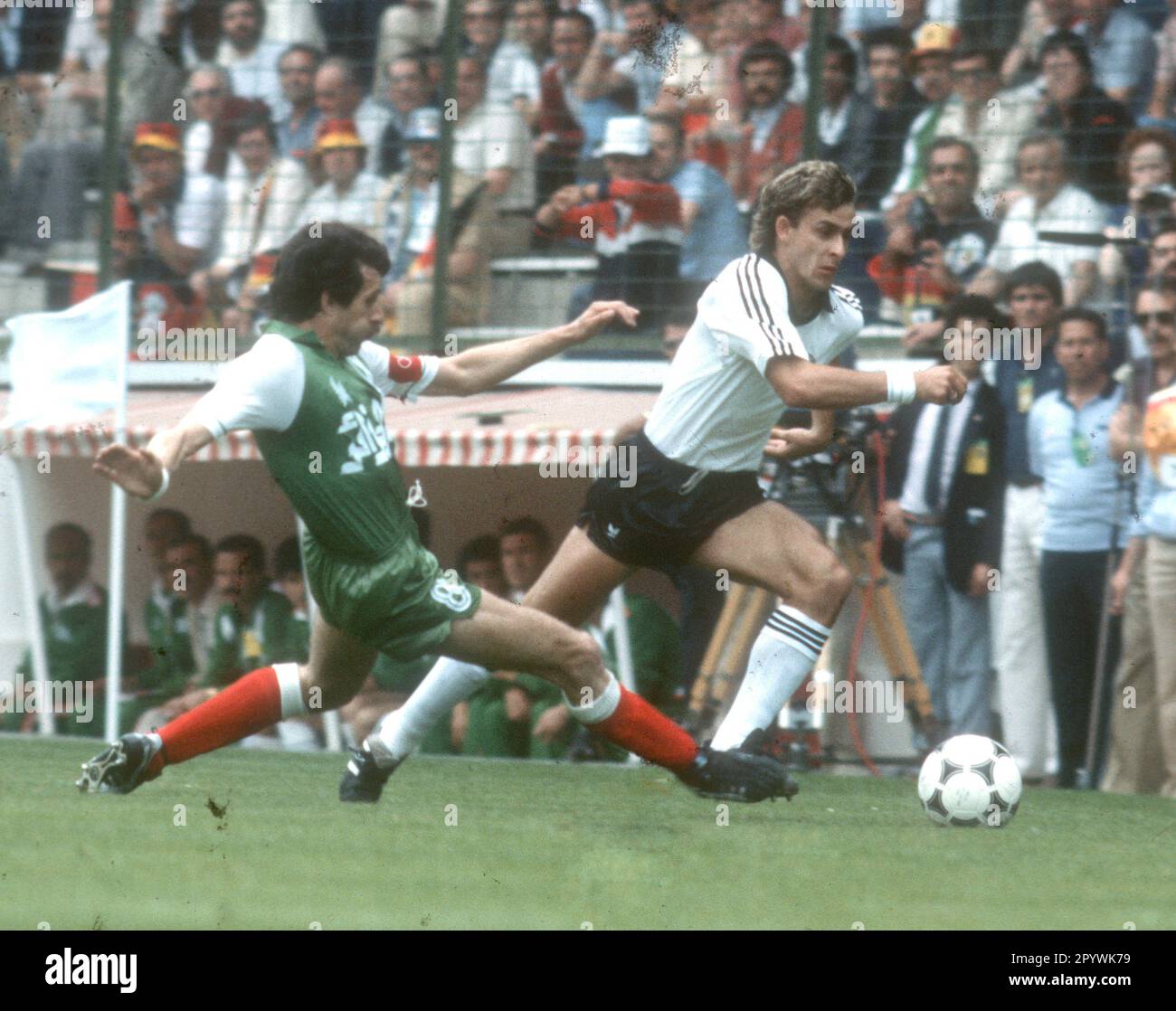 Football World Cup 1982 in Spain. Preliminary round Algeria Germany