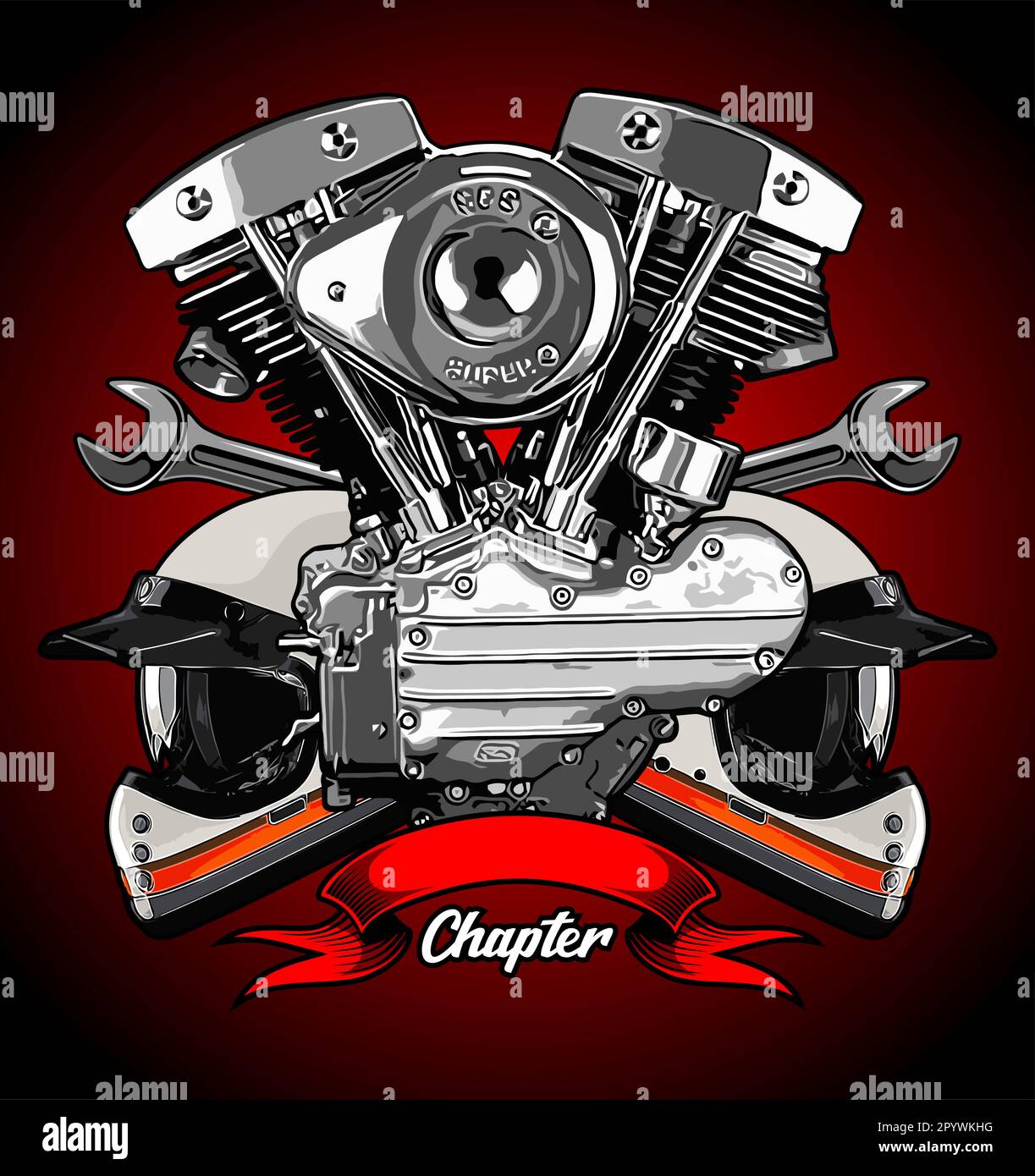 Twin exhaust Stock Vector Images Alamy