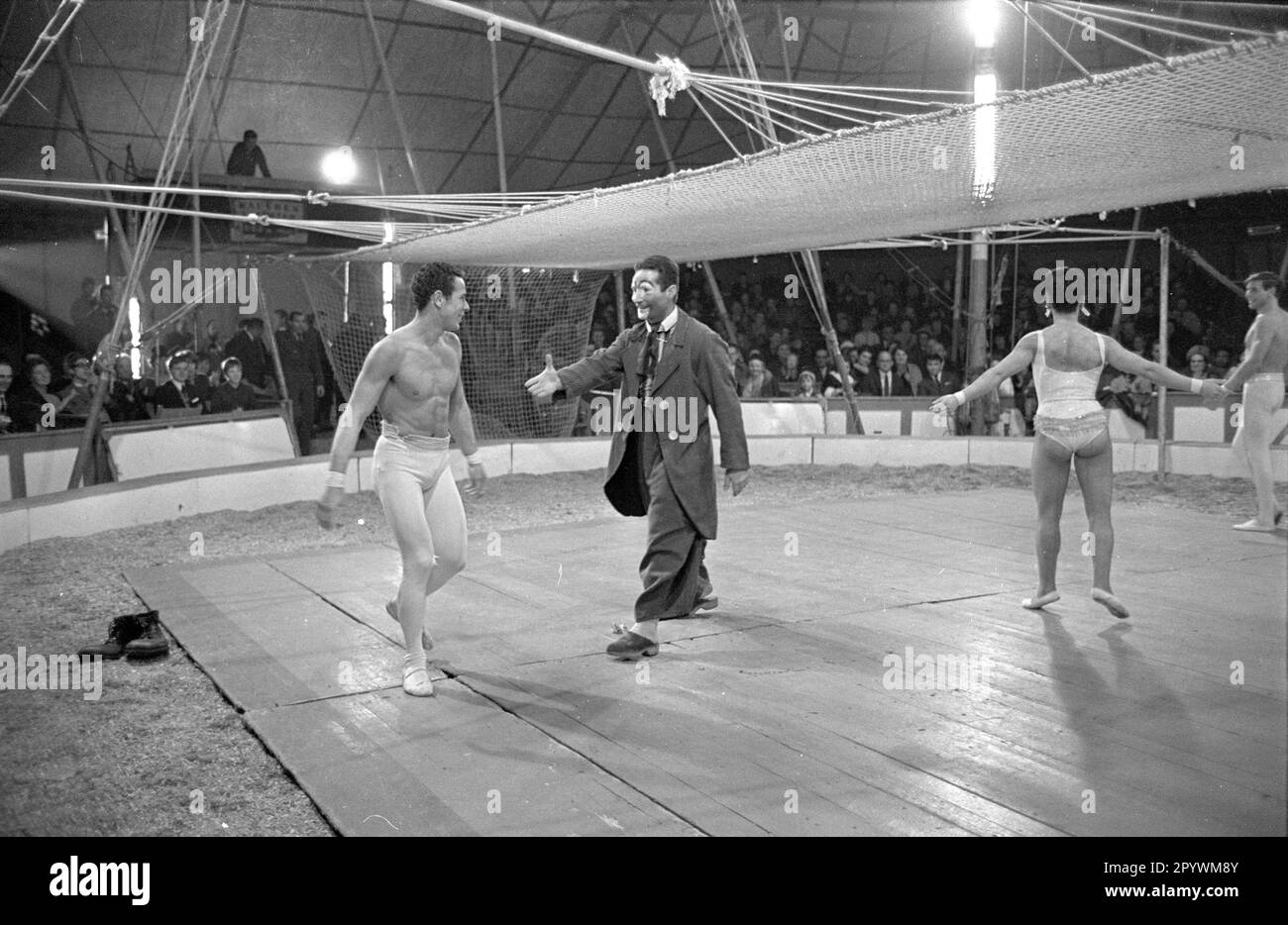 Freddy Quinn at a performance in the viennese circus Rebernigg. [automated translation] Stock Photo
