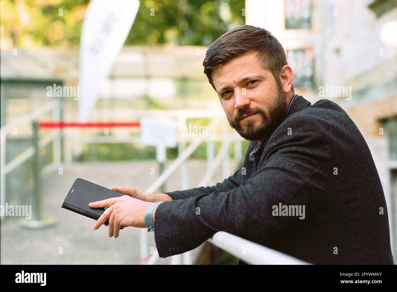 Alexandru Bulucz (German poet - translator - editor of Romanian origin) - 18.9.2020 [automated translation] Stock Photo