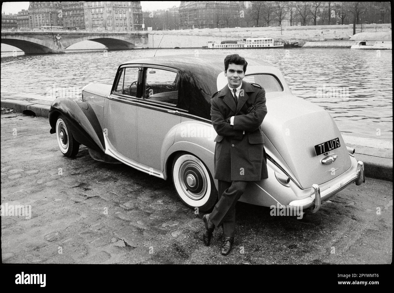 France.  Paris.  December 1962. German couturier Karl Lagerfeld in his time as artistic director of the House of Jean Patou.  P-GE-LAG-510 Copyright Notice: Max Scheler/SZ Photo. Stock Photo