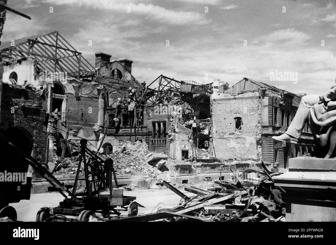 Destroyed Technical Building of the Chemistry Institute of the Technical University of ...