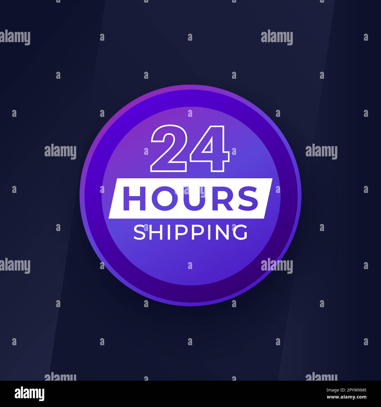 24 Hours shipping banner design for web Stock Vector Image & Art Alamy