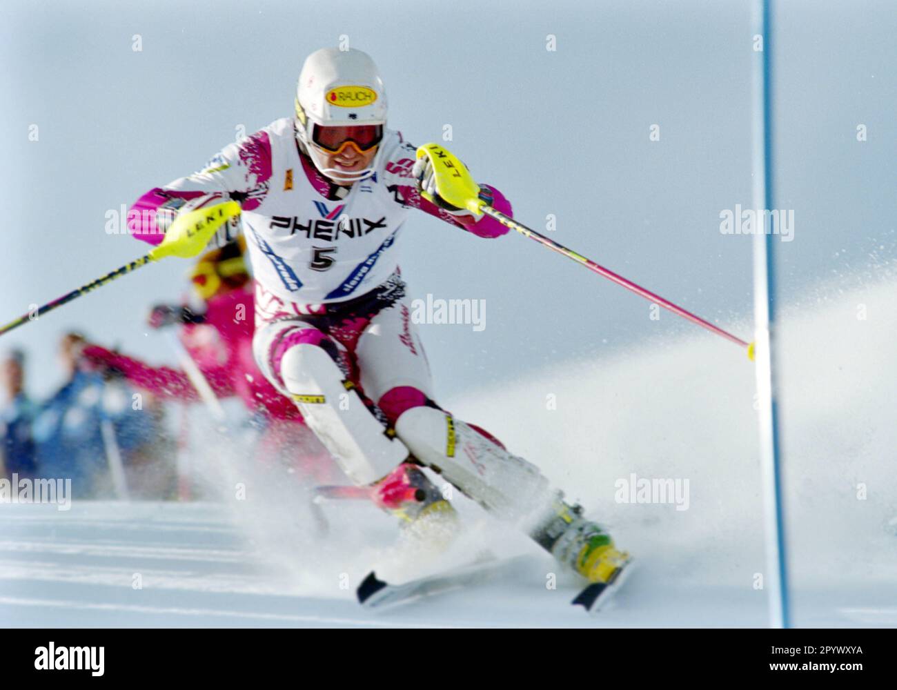 SKI ALPIN SEASON 95/96 World Championship 1996 Sierra Nevada Slalom Men 25.02.1996 Mario REITER (AUT) PHOTO: WEREK Pressebildagentur xxNOxMODELxRELEASExx [automated translation]- AUSTRIA OUT Stock Photo