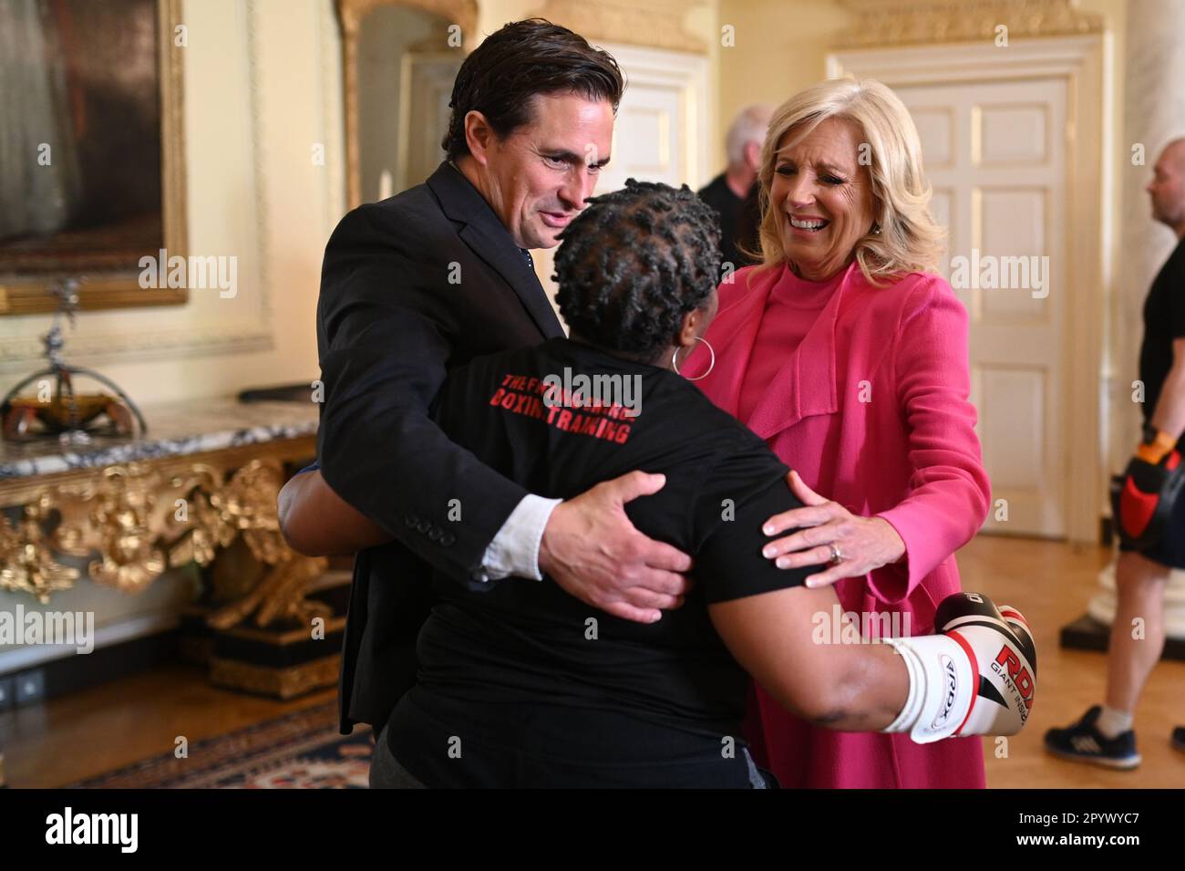 Minister for Veterans' Affairs Johnny Mercer, and First Lady of the ...