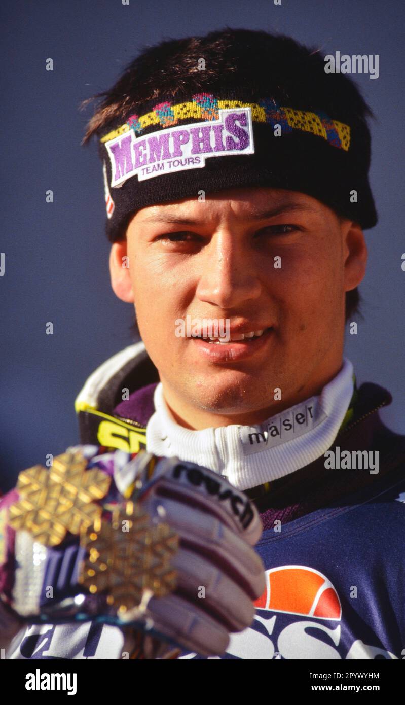 SKI ALPIN SEASON 90/91 WM 1991 SaalbachHinterglemm Super G Men 23.01.