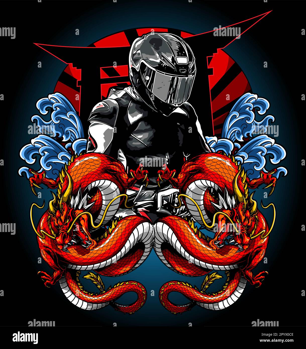 Retro biker fashion Stock Vector Images - Alamy