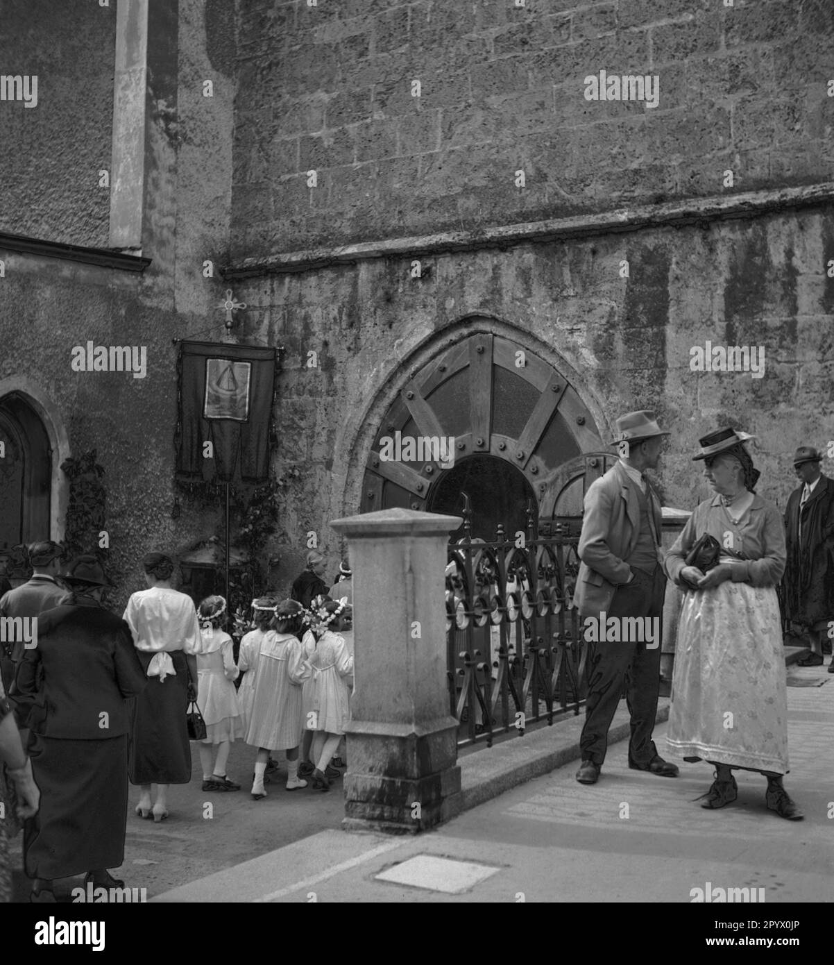 Catholic church festival Black and White Stock Photos & Images - Alamy