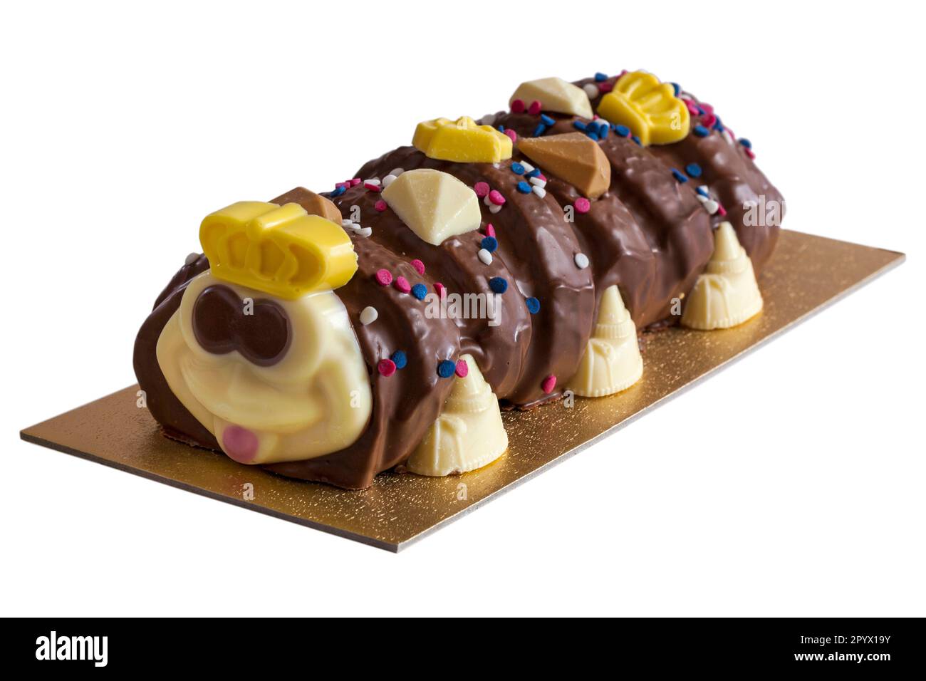 Coronation Colin the Caterpillar cake from Marks & Spencer M&S isolated
