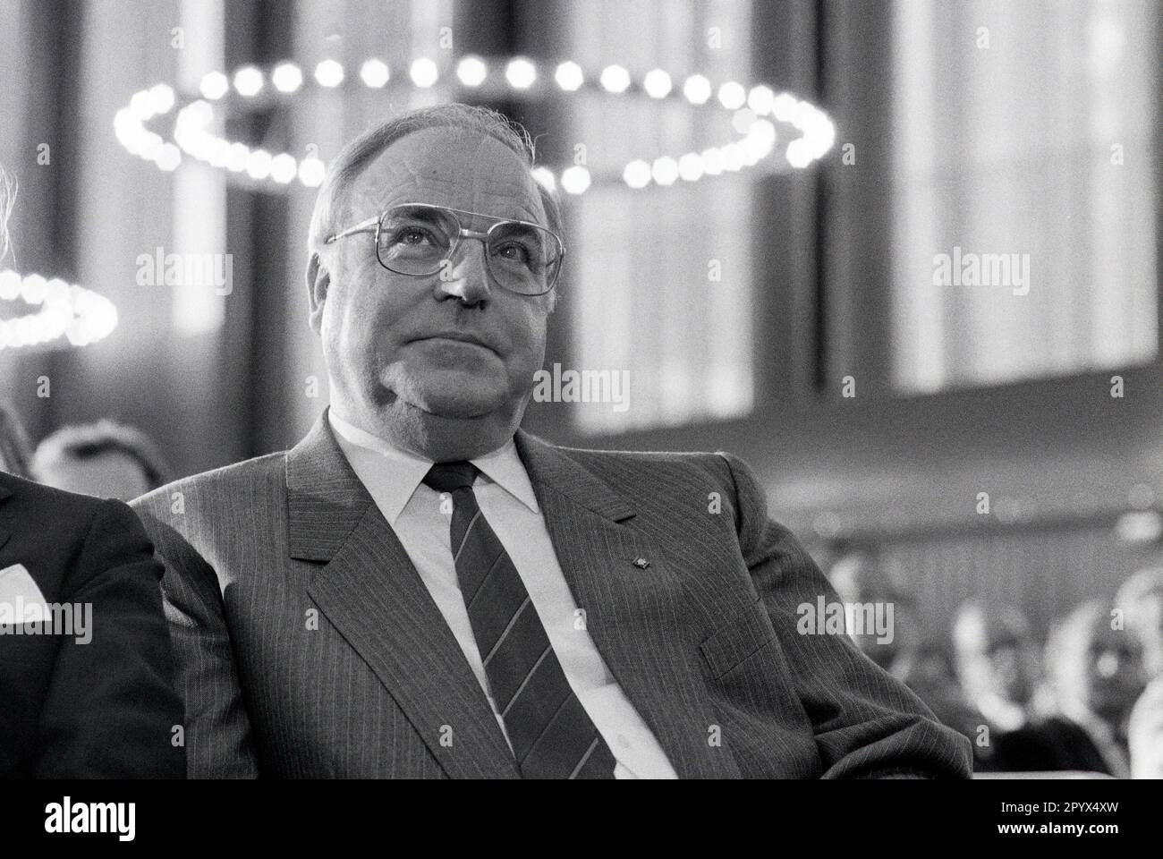 ca. 1991, DEU, Germany, Bonn, Dr. Helmut Kohl, Chancellor of the Federal Republic of Germany at Bonn Stock Photo