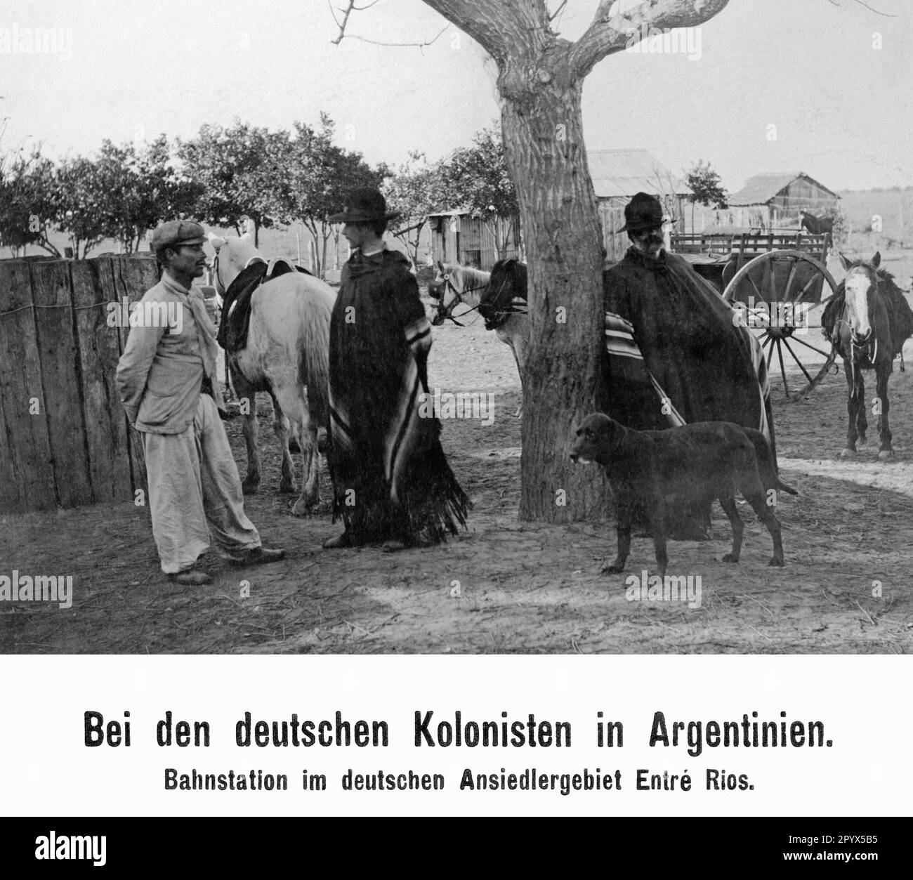 German immigrants in the province of Entre Rios in the north of Argentina. [automated translation] Stock Photo