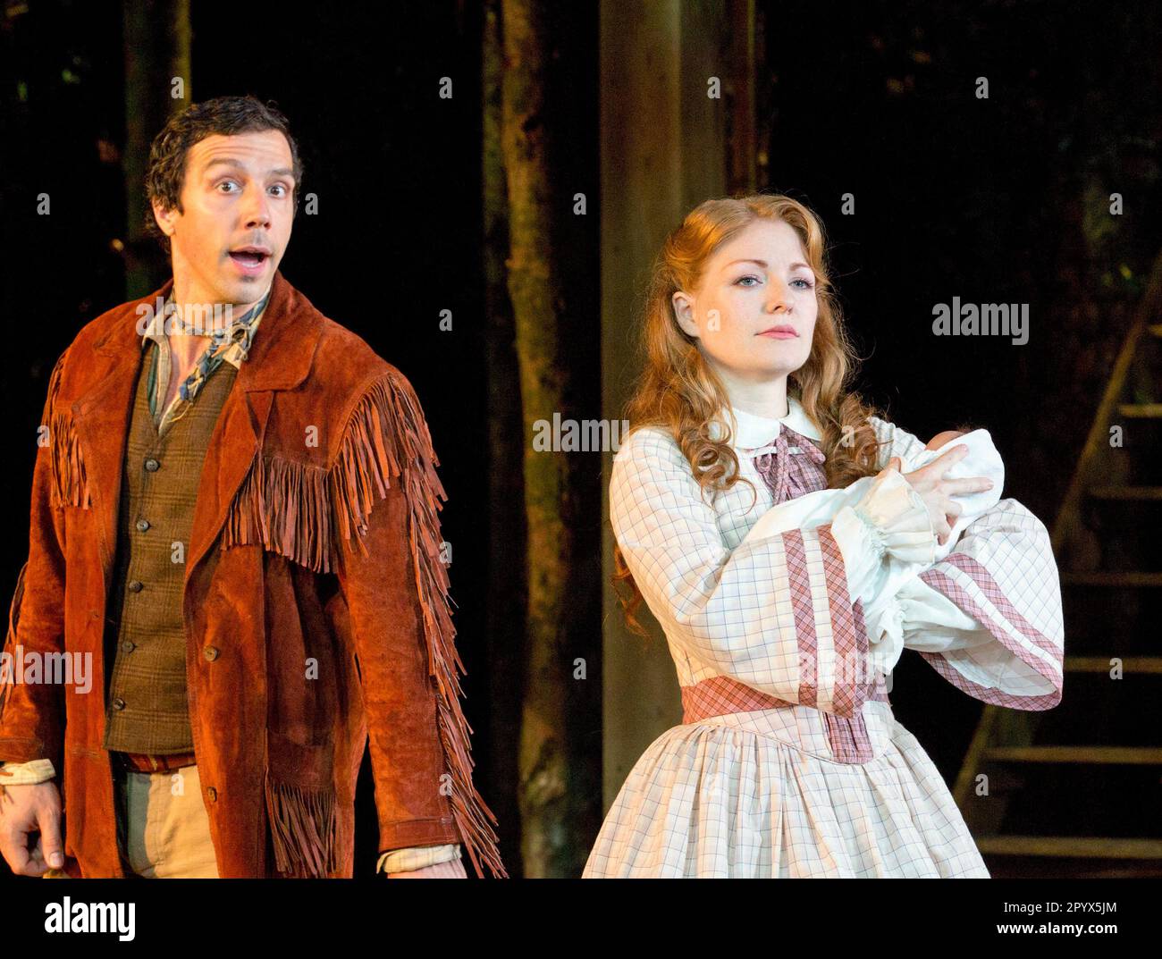 Alex Gaumond (Adam), Laura Pitt-Pulford (Milly) in SEVEN BRIDES FOR ...