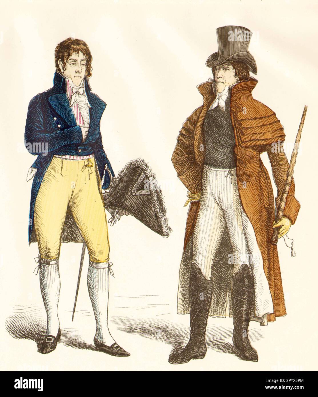 Gentlemen in contemporary clothes, Central Europe, 19th century: Court ...