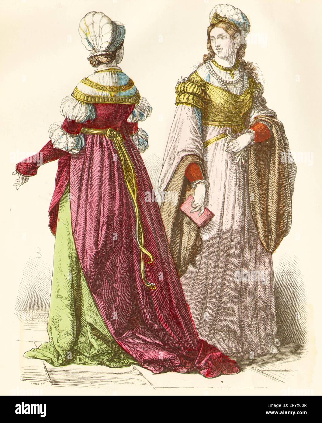 Patrician in contemporary dress, first third 16th century. [automated translation] Stock Photo