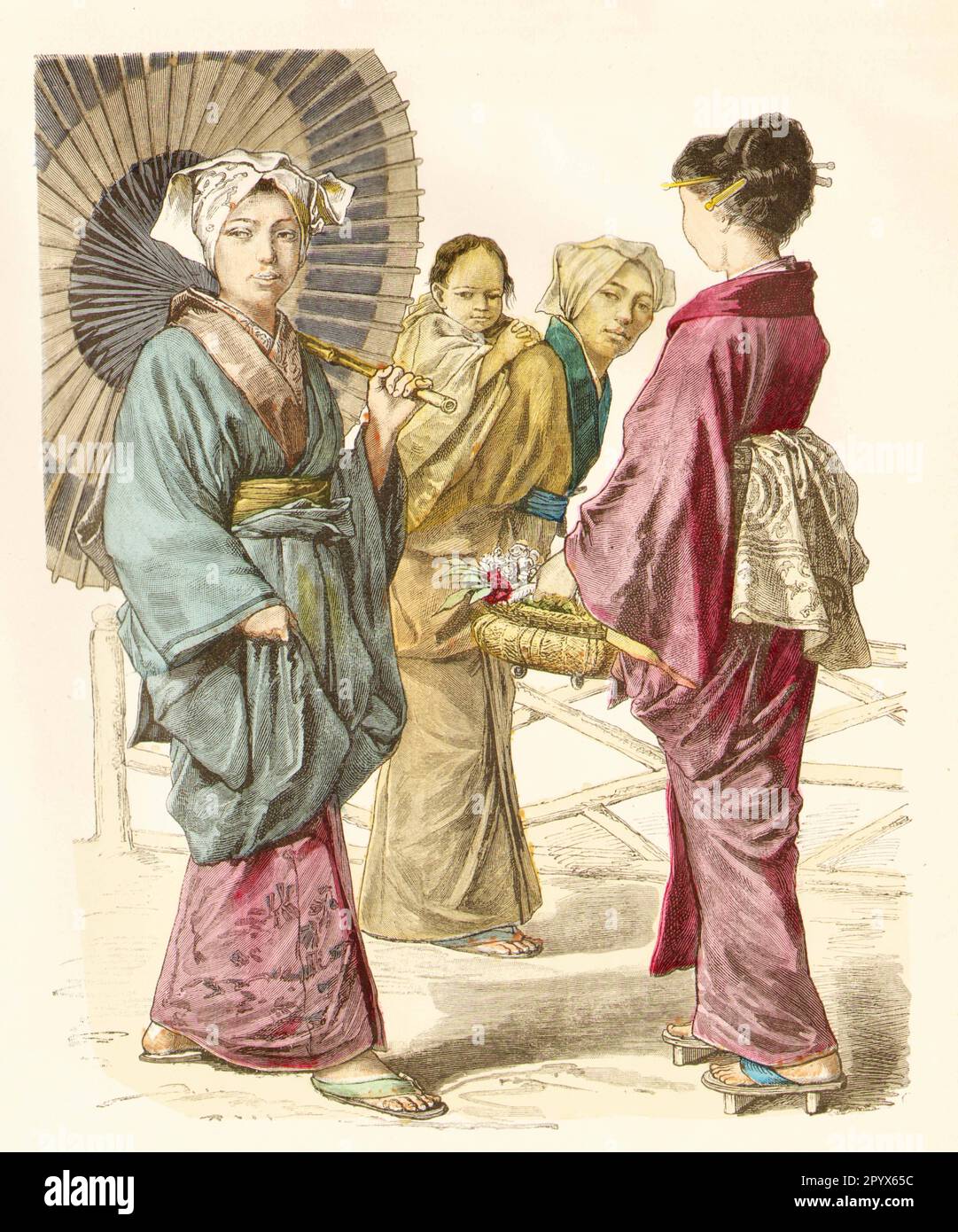 Japanese man in contemporary clothes. [automated translation] Stock