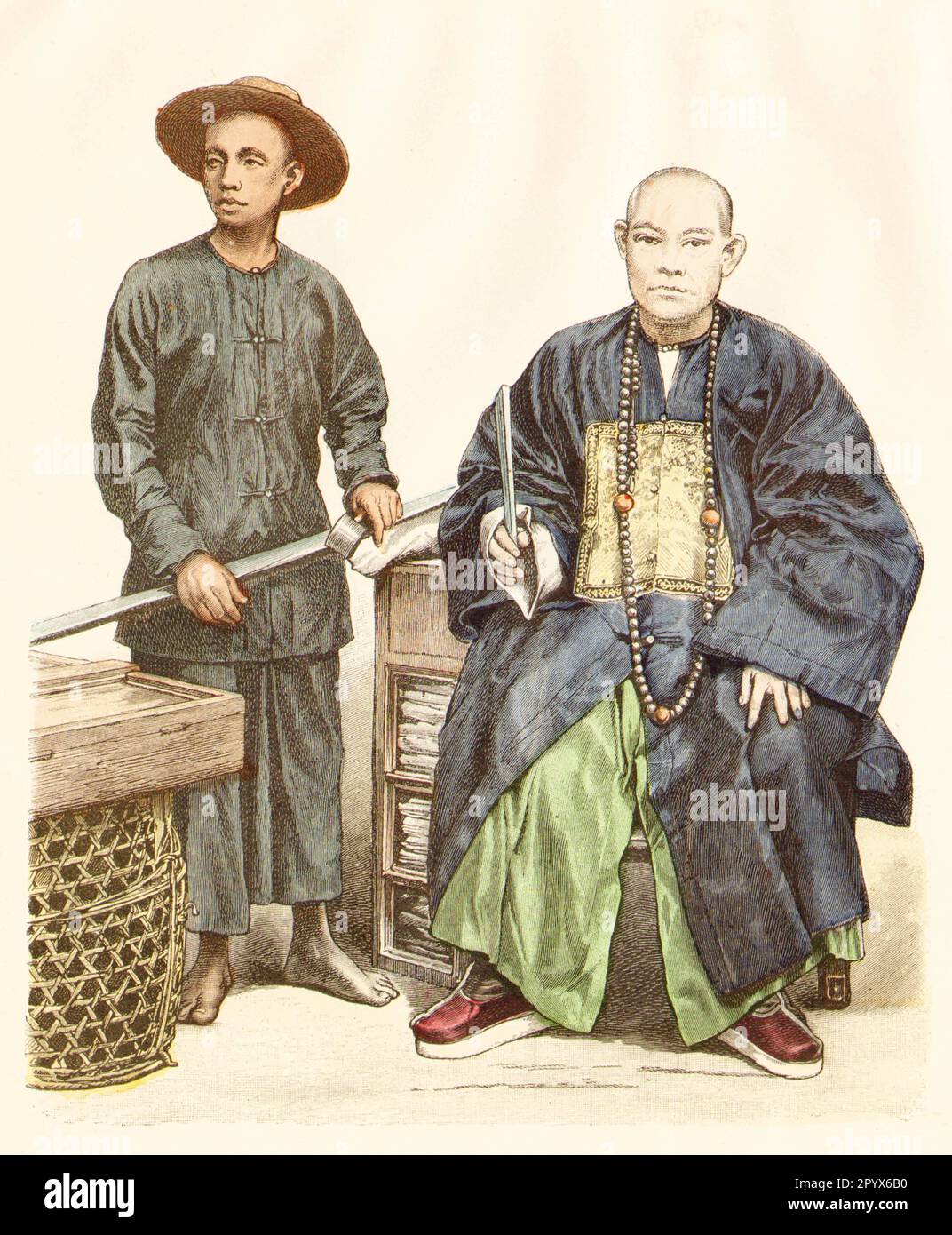 Chinese peasant from the southern provinces and a merchant from Penang