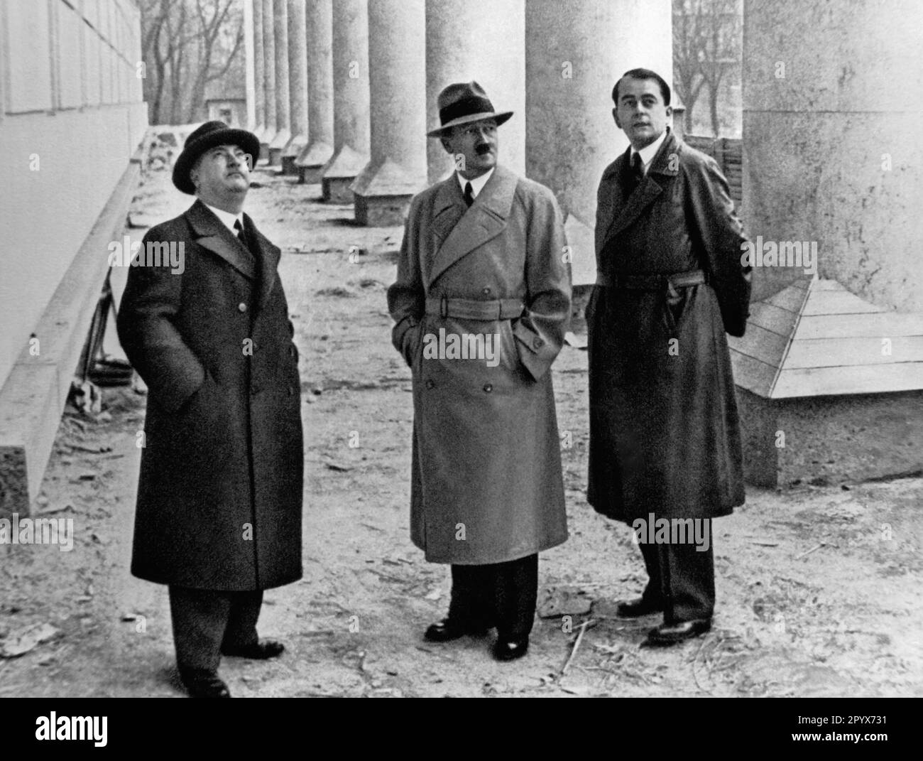 Albert Speer, architect, Germany, With Hitler Stock Photo