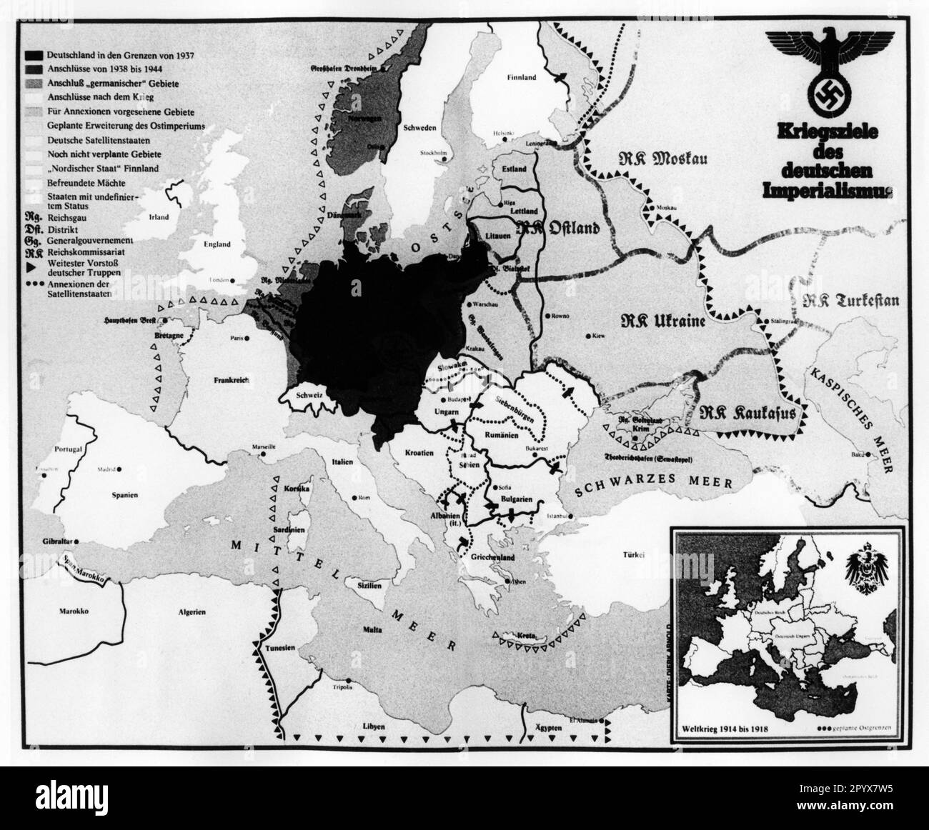 June 1941 - preparation for war against the USSR, declaration of war by the Nazi government and proclamation, World War II, Eastern Front, war Soviet Union, Germany 1933-1945, National Socialism [automated translation] Stock Photo