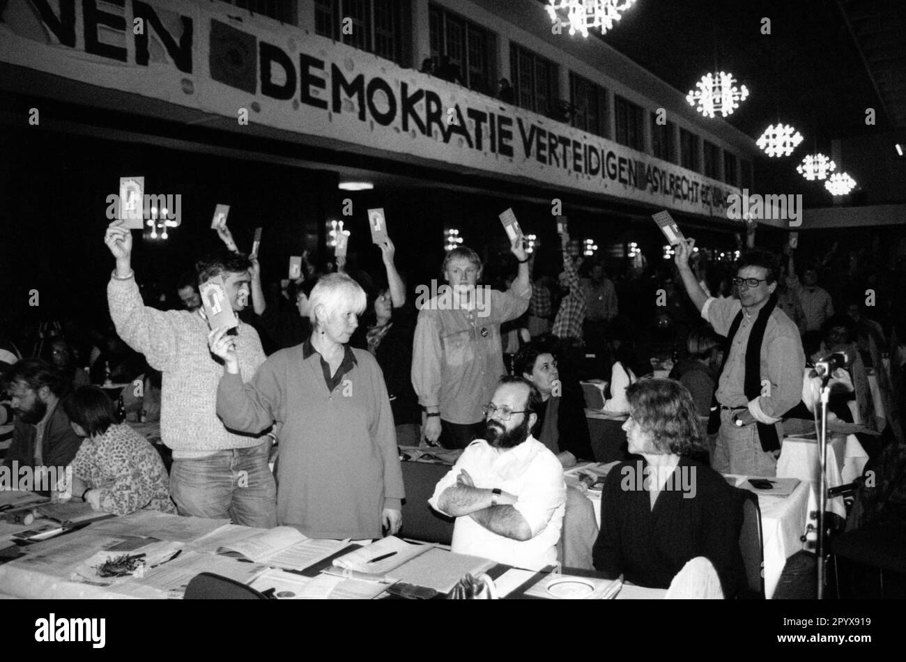 Alliance '90/The Greens, 23.11.1992 - association treaty and unification party conference 16.01.1993-17.01.1993, politics, parties, Germany since 1990 FRG Stock Photo