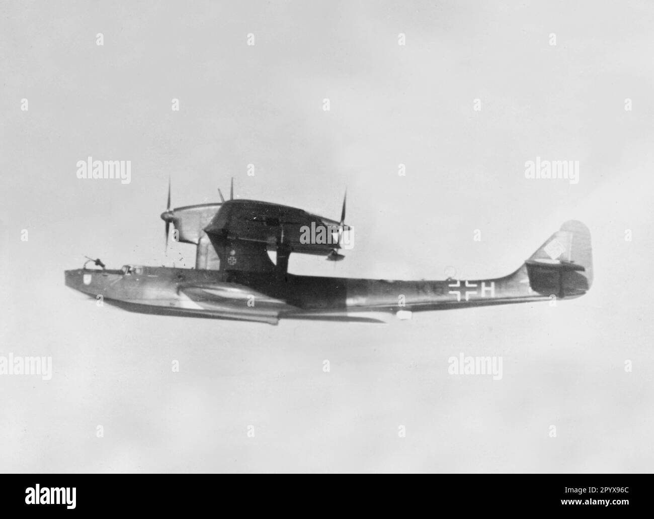 Dornier Do 18 flying boat of the German Air Force. Photo: Manthey [automated translation] Stock Photo