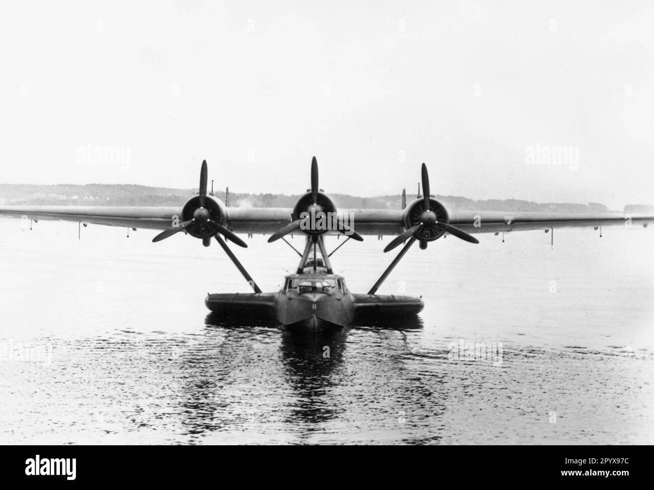 Dornier Do 24 flying boat of the German Air Force. [automated translation] Stock Photo